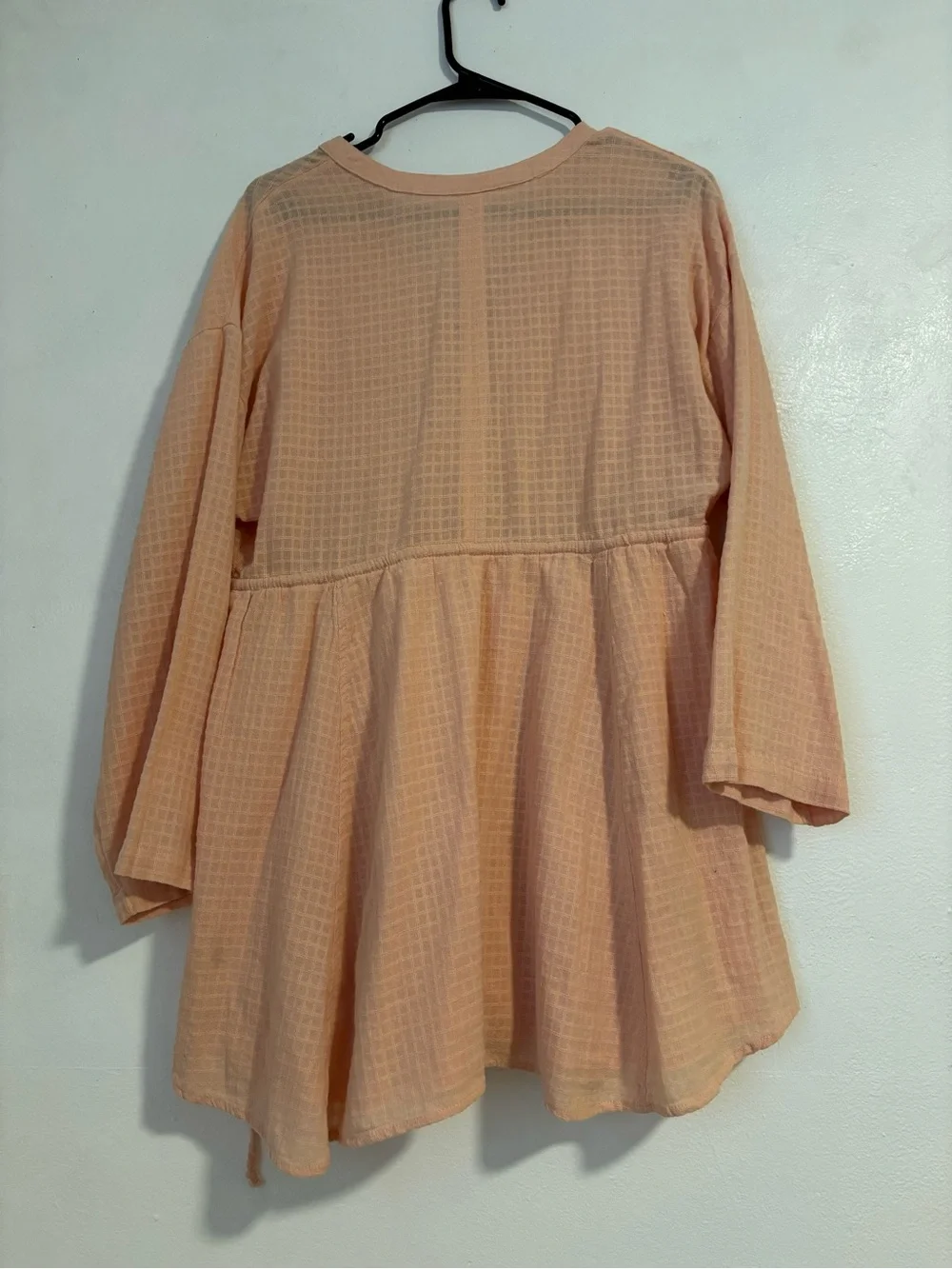 Free People Soft Peach Drawstring Tunic